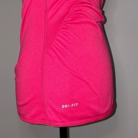 Nike Pink Racerback Side Ruffle Tank Top S - Picture 8 of 16